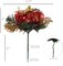 Set of 12 Red and Gold Holly Christmas Picks, Festive Decor for Trees, Wreaths & Gift Wrapping - 2024 Christmas Collection, Floral Home by Artificial Flowers